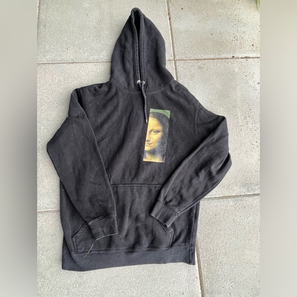 Mona lisa black hoodie - Picture 1 of 3